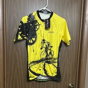 Men's Yellow Cycling Jersey